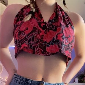 Summertime Butterfly and Flower Top